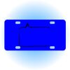 Copy of Personalized 3 X 6 Heavy Duty Acrylic / Plastic License Plate Thumbnail