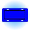 Copy of Personalized 3 X 6 Heavy Duty Acrylic / Plastic License Plate Thumbnail