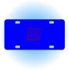 Copy of Personalized 3 X 6 Heavy Duty Acrylic / Plastic License Plate Thumbnail