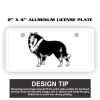 2" X 4" Aluminum License Plate  Thumbnail
