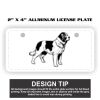 2" X 4" Aluminum License Plate  Thumbnail