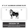 2" X 4" Aluminum License Plate  Thumbnail