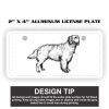 2" X 4" Aluminum License Plate  Thumbnail