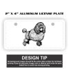 2" X 4" Aluminum License Plate  Thumbnail