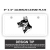 2" X 4" Aluminum License Plate  Thumbnail