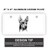 2" X 4" Aluminum License Plate  Thumbnail