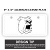 2" X 4" Aluminum License Plate  Thumbnail