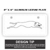 2" X 4" Aluminum License Plate  Thumbnail