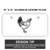 2" X 4" Aluminum License Plate  Thumbnail