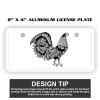 2" X 4" Aluminum License Plate  Thumbnail