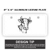 2" X 4" Aluminum License Plate  Thumbnail