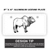 2" X 4" Aluminum License Plate  Thumbnail