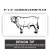 2" X 4" Aluminum License Plate  Thumbnail
