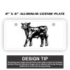 2" X 4" Aluminum License Plate  Thumbnail