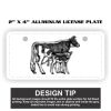 2" X 4" Aluminum License Plate  Thumbnail