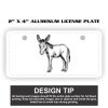 2" X 4" Aluminum License Plate  Thumbnail