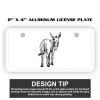 2" X 4" Aluminum License Plate  Thumbnail