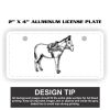 2" X 4" Aluminum License Plate  Thumbnail