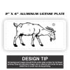 2" X 4" Aluminum License Plate  Thumbnail