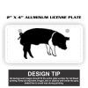 2" X 4" Aluminum License Plate  Thumbnail