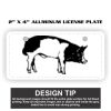2" X 4" Aluminum License Plate  Thumbnail