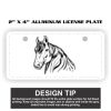 2" X 4" Aluminum License Plate  Thumbnail