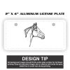 2" X 4" Aluminum License Plate  Thumbnail