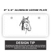2" X 4" Aluminum License Plate  Thumbnail