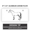 2" X 4" Aluminum License Plate  Thumbnail