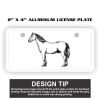 2" X 4" Aluminum License Plate  Thumbnail