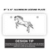 2" X 4" Aluminum License Plate  Thumbnail
