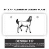 2" X 4" Aluminum License Plate  Thumbnail