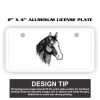 2" X 4" Aluminum License Plate  Thumbnail