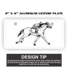 2" X 4" Aluminum License Plate  Thumbnail