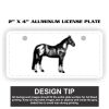 2" X 4" Aluminum License Plate  Thumbnail