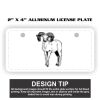 2" X 4" Aluminum License Plate  Thumbnail