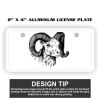 2" X 4" Aluminum License Plate  Thumbnail