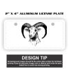 2" X 4" Aluminum License Plate  Thumbnail
