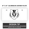 2" X 4" Aluminum License Plate  Thumbnail