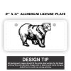 2" X 4" Aluminum License Plate  Thumbnail