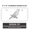 2" X 4" Aluminum License Plate  Thumbnail