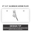 2" X 4" Aluminum License Plate  Thumbnail