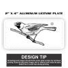 2" X 4" Aluminum License Plate  Thumbnail