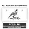 2" X 4" Aluminum License Plate  Thumbnail