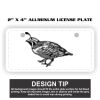 2" X 4" Aluminum License Plate  Thumbnail