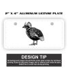 2" X 4" Aluminum License Plate  Thumbnail