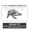 2" X 4" Aluminum License Plate  Thumbnail