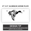 2" X 4" Aluminum License Plate  Thumbnail