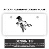 2" X 4" Aluminum License Plate  Thumbnail
