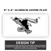 2" X 4" Aluminum License Plate  Thumbnail